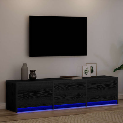 Televizní Skříň Černý Dub Kompozitní Dřevo