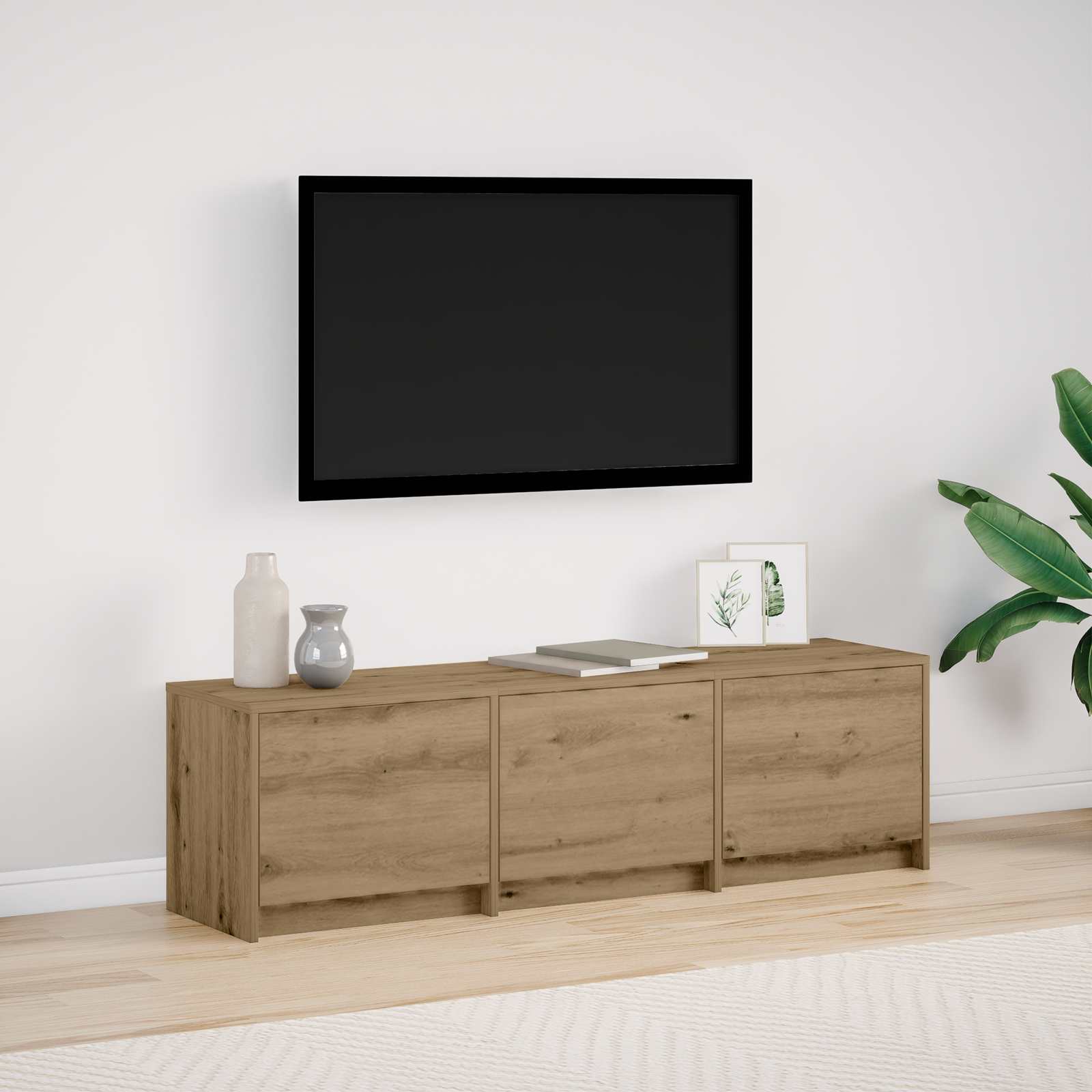 Televizní Skříň Artisanový Dub Kompozitní Dřevo