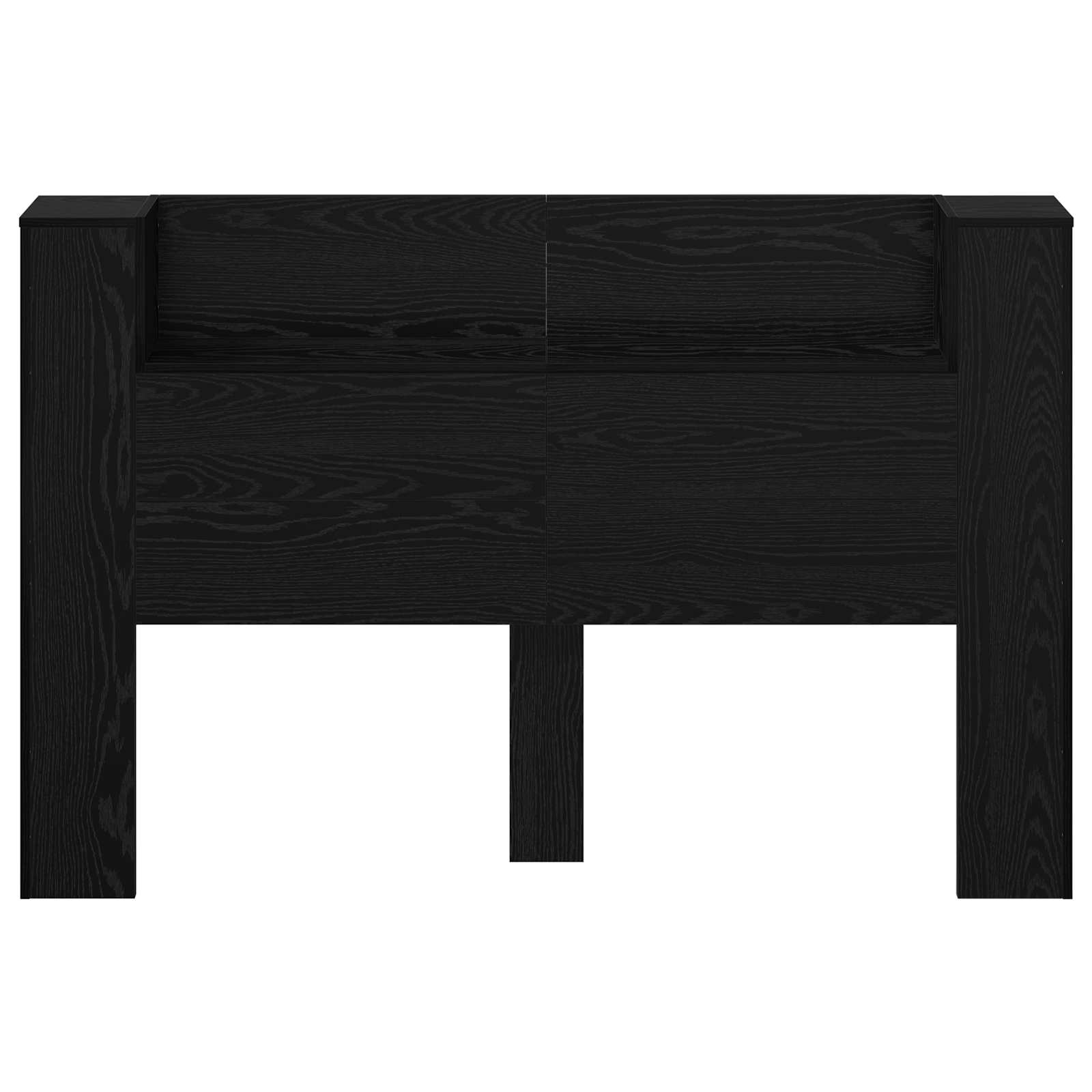 Čelo Postele S Led Černý Dub Kompozitní Dřevo