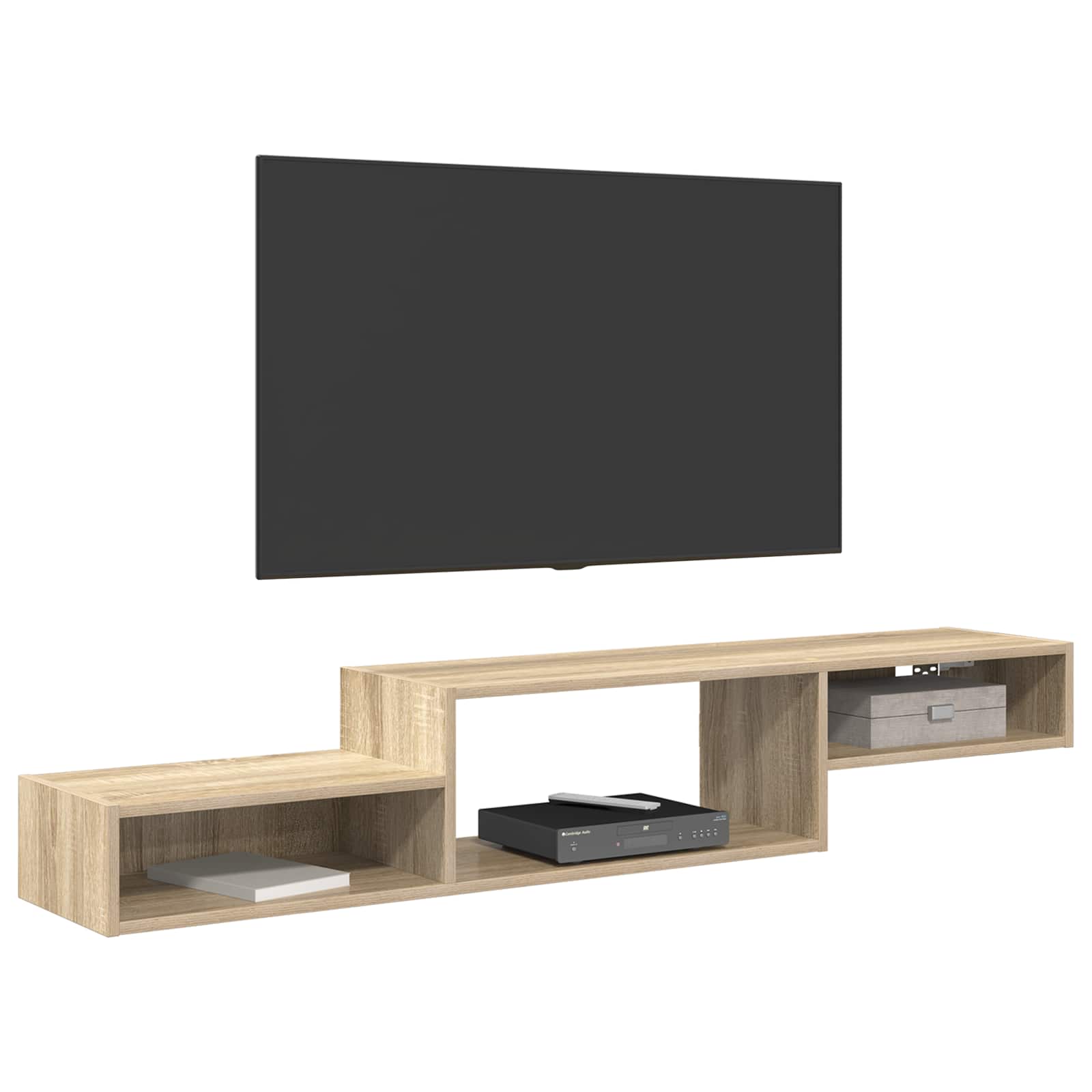 Nástěnná Tv Skříň Nástěnná Montáž Dub Sonoma 150 X 28 X 26 Cm