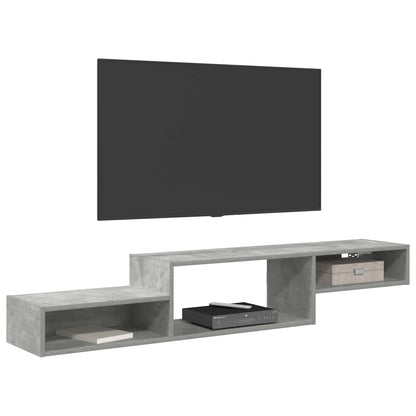 Nástěnná Tv Skříň Nástěnná Montáž Betonově Šedá