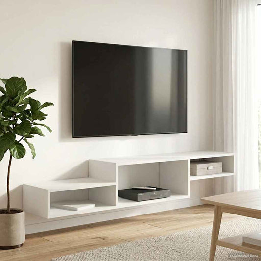 Nástěnná Tv Skříň Nástěnná Montáž Staré Dřevo 150 X 28 X 26 Cm