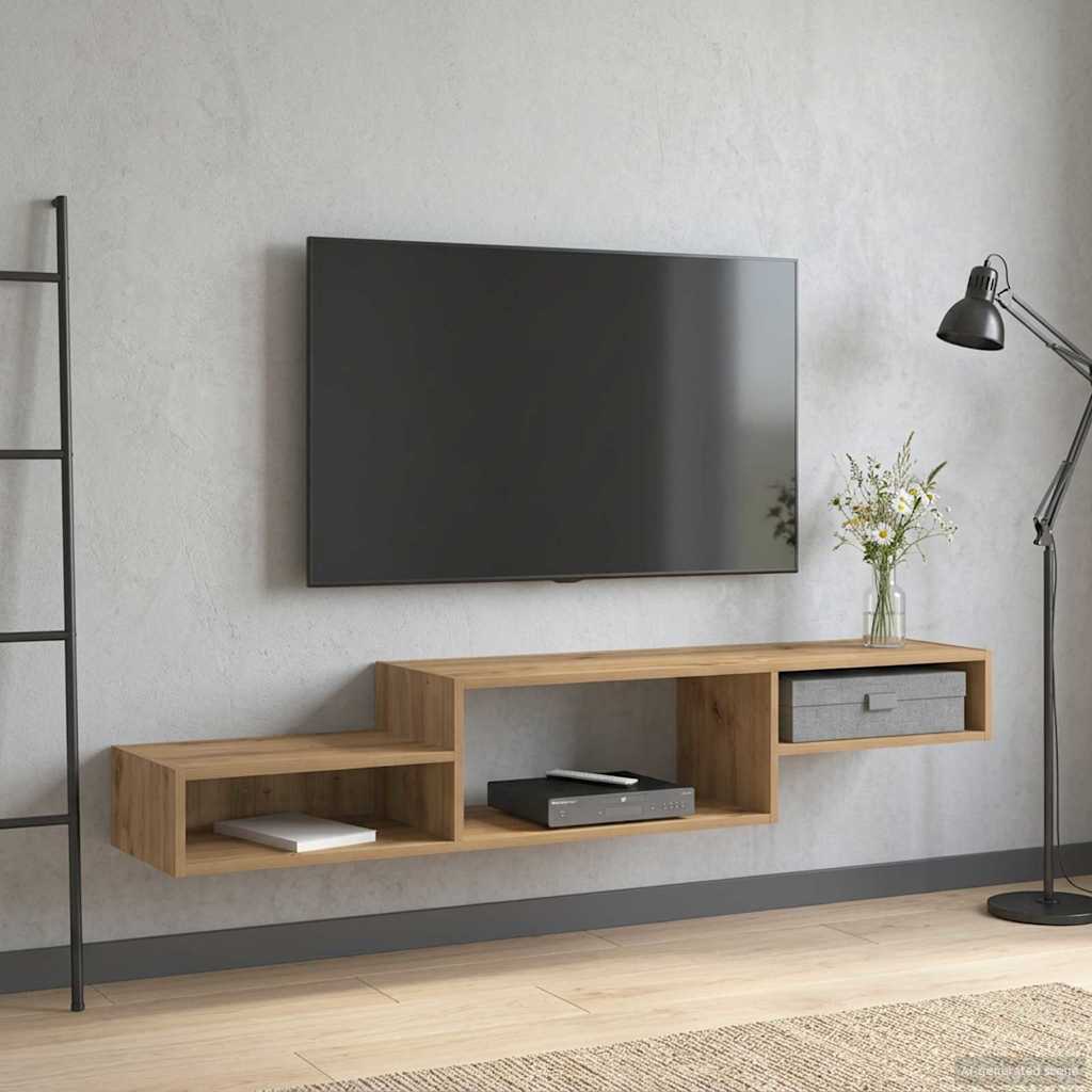 Nástěnná Tv Skříň Nástěnná Montáž Dub Artisan 150 X 28 X 26 Cm