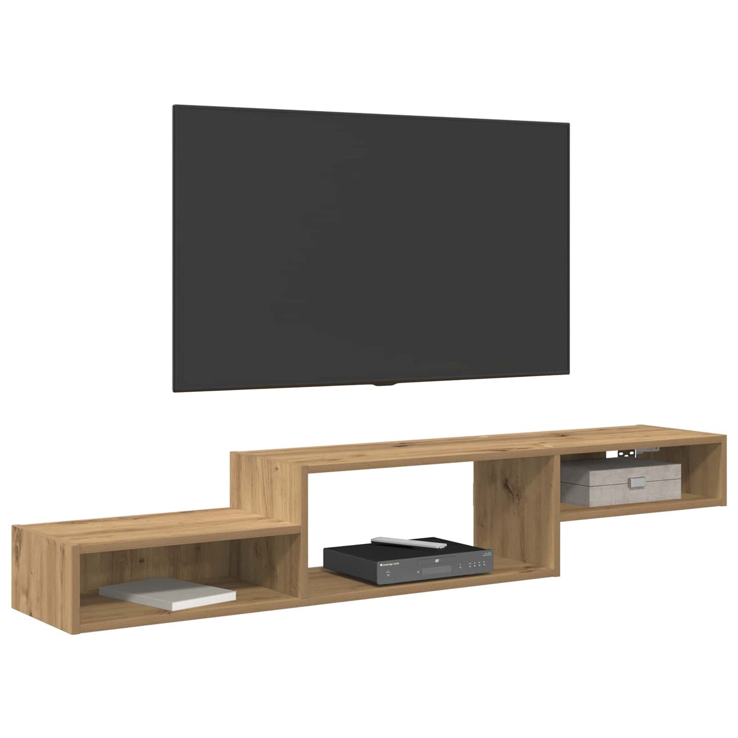 Nástěnná Tv Skříň Nástěnná Montáž Dub Artisan 150 X 28 X 26 Cm