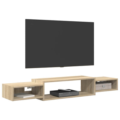 Nástěnná Tv Skříň Nástěnná Montáž Dub Sonoma 140 X 28 X 21 Cm