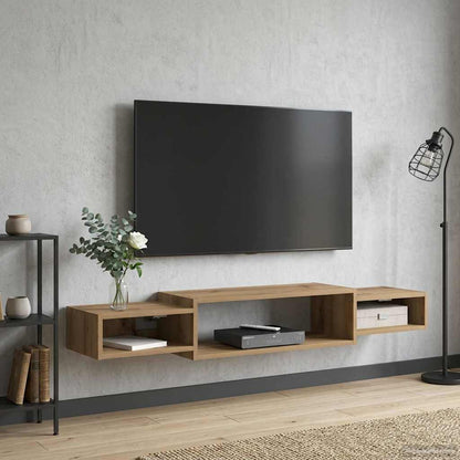 Nástěnná Tv Skříň Nástěnná Montáž Dub Artisan 140 X 28 X 21 Cm