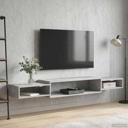 Nástěnná Tv Skříň Nástěnná Montáž Betonově Šedá