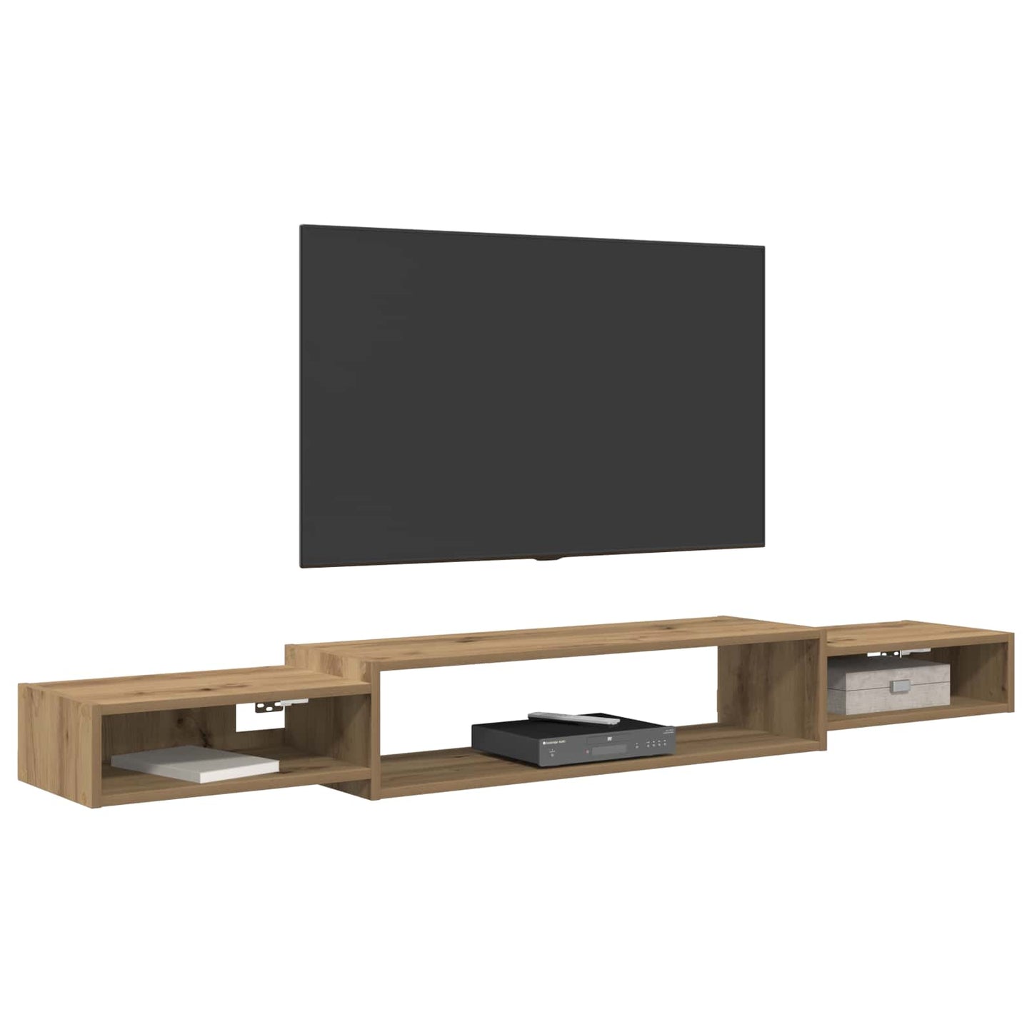 Nástěnná Tv Skříň Nástěnná Montáž Dub Artisan 180 X 28 X 21 Cm