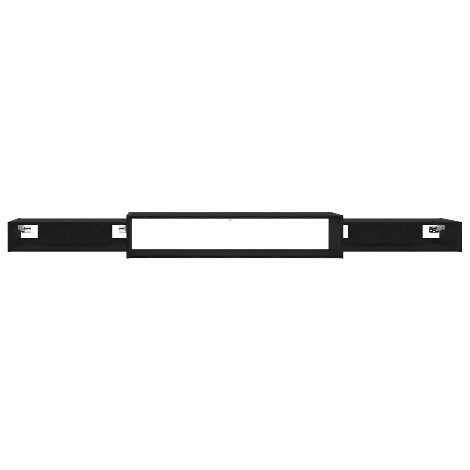 Nástěnná Tv Skříň Nástěnná Montáž Černý Dub 220 X 28 X 21 Cm