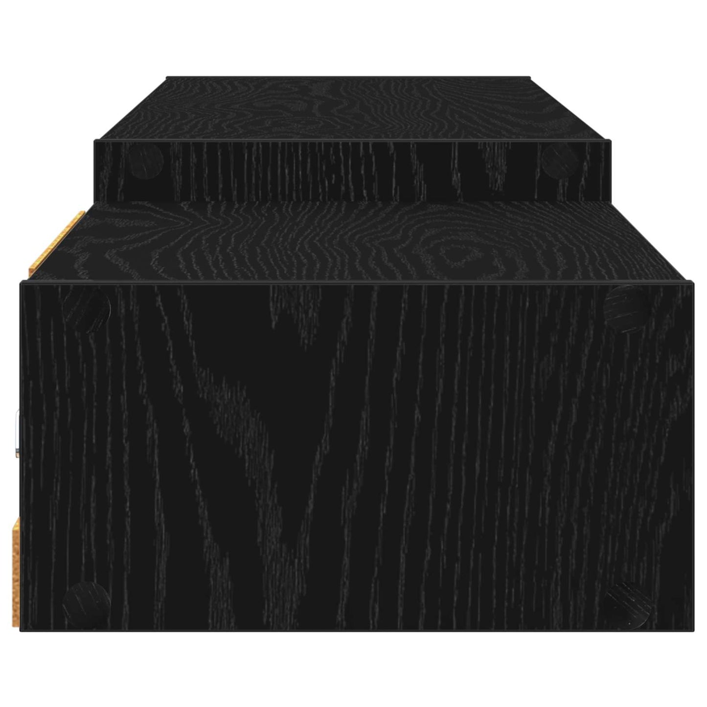 Nástěnná Tv Skříň Nástěnná Montáž Černý Dub 220 X 28 X 21 Cm