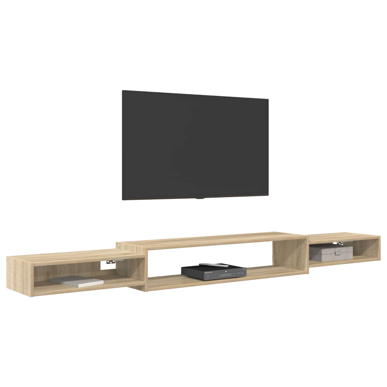 Nástěnná Tv Skříň Nástěnná Montáž Dub Sonoma 220 X 28 X 21 Cm