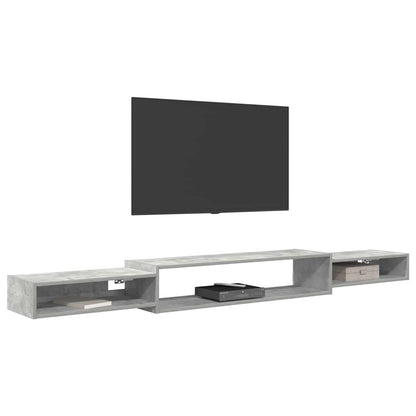 Nástěnná Tv Skříň Nástěnná Montáž Betonově Šedá