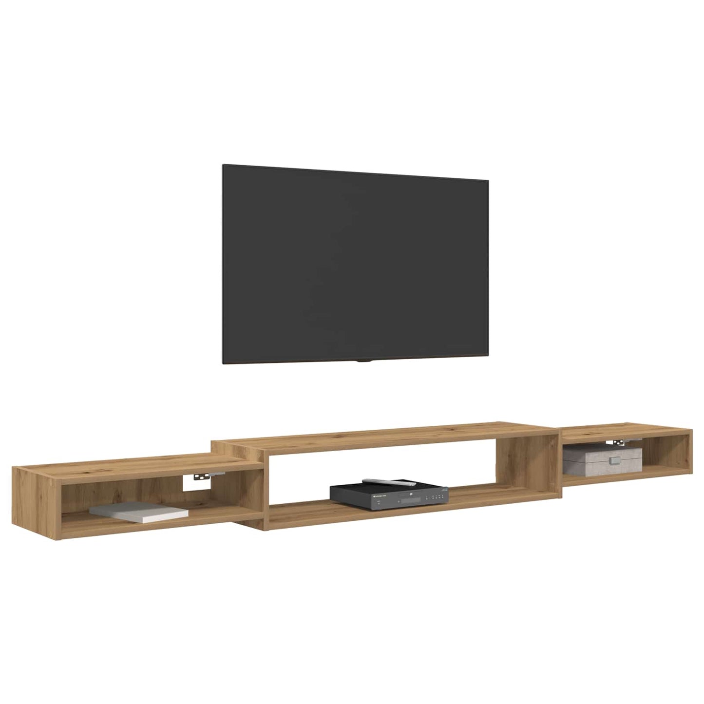 Nástěnná Tv Skříň Nástěnná Montáž Dub Artisan 220 X 28 X 21 Cm