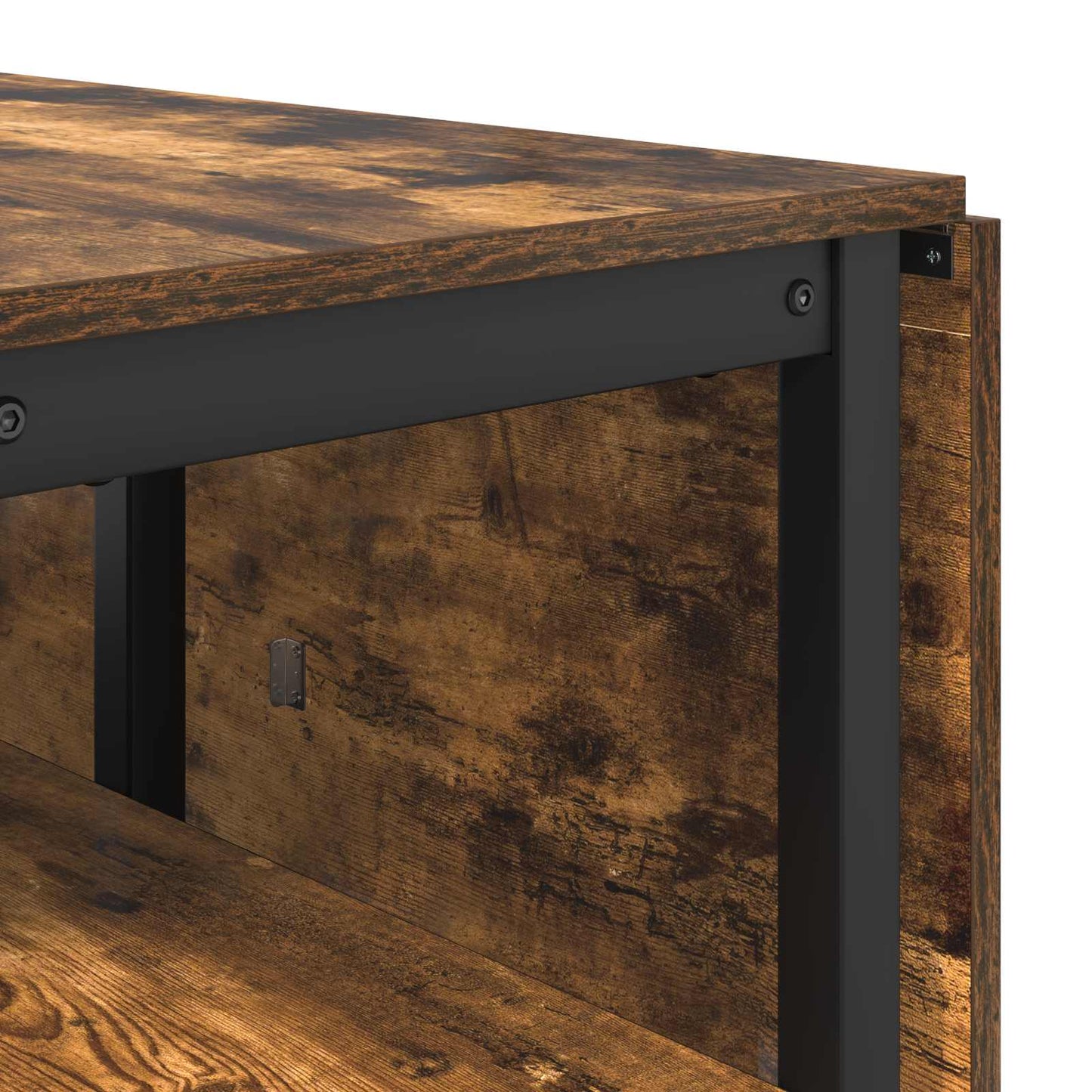 Jídelní Stůl 122 X 80 X 76,5 Cm Kompozitní Dřevo Kouřový Dub