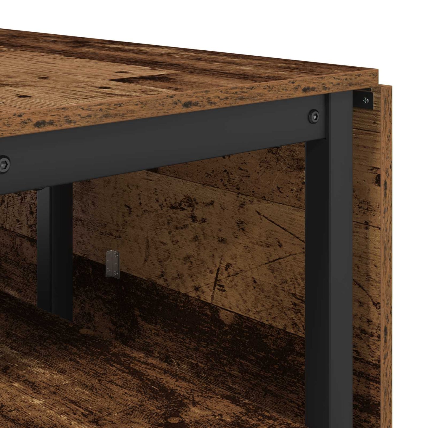 Jídelní Stůl 122 X 80 X 76,5 Cm Kompozitní Dřevo Staré Dřevo