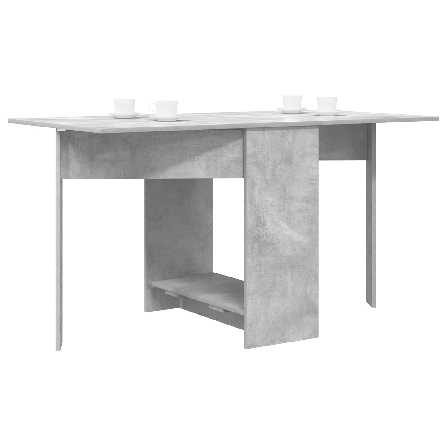 Jídelní Stůl 138 X 70 X 73,5 Cm Kompozitní Dřevo Betonově Šedá