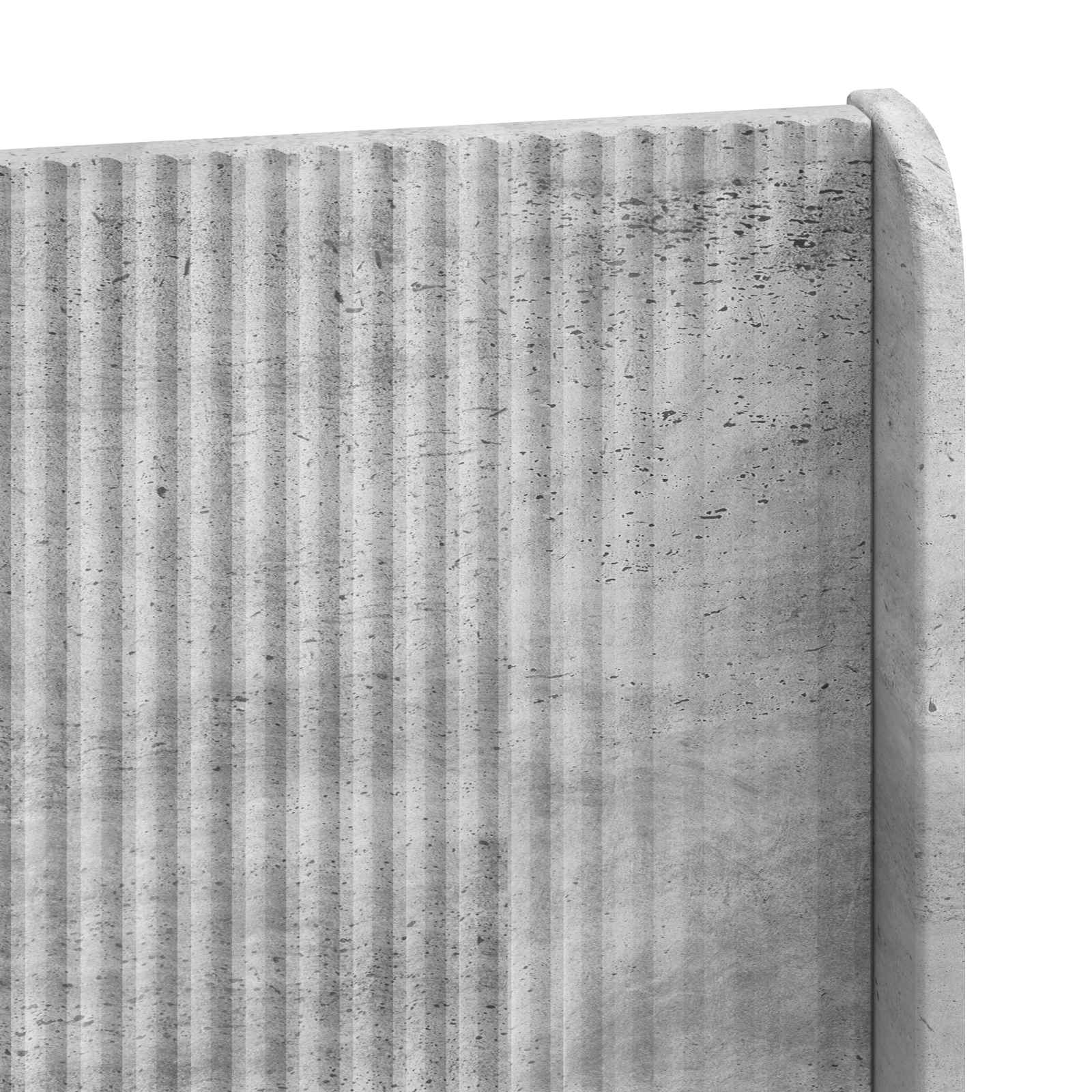 Čelo Postele Betonově Šedá Kompozitní Dřevo