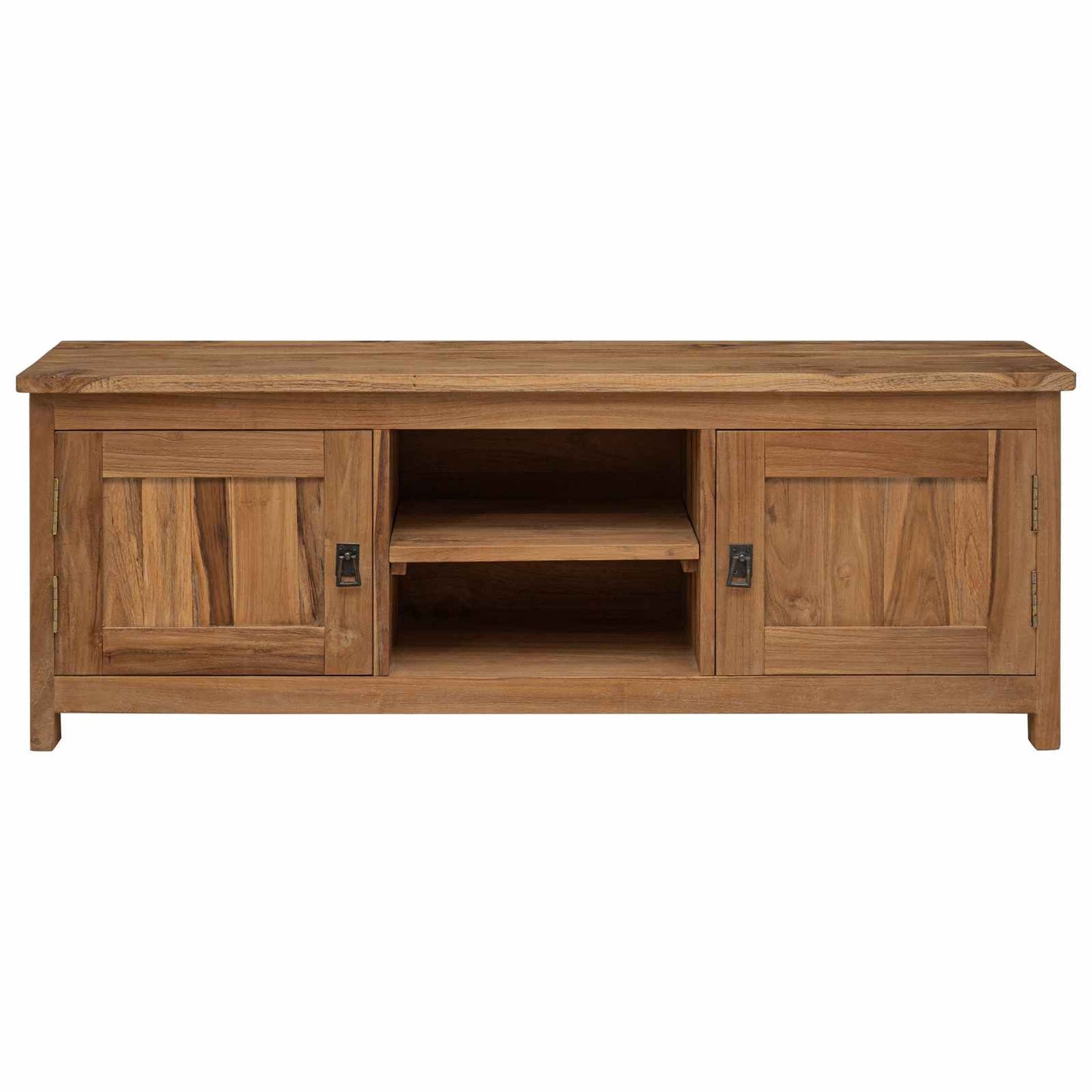 Tv Stolek 110 X 30 X 40 Cm Přírodní Pevné Teakové Dřevo