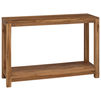 Konzolový Stolek Přírodní 110 X 35 X 75 Cm Pevné Teakové Dřevo