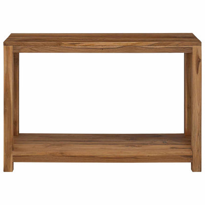 Konzolový Stolek Přírodní 110 X 35 X 75 Cm Pevné Teakové Dřevo