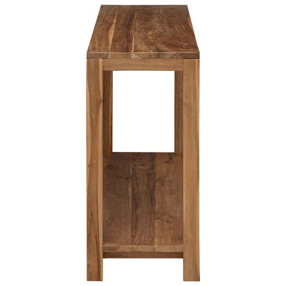 Konzolový Stolek Přírodní 110 X 35 X 75 Cm Pevné Teakové Dřevo