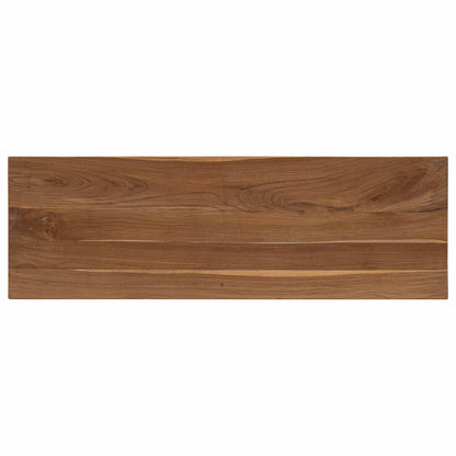 Konzolový Stolek Přírodní 110 X 35 X 75 Cm Pevné Teakové Dřevo