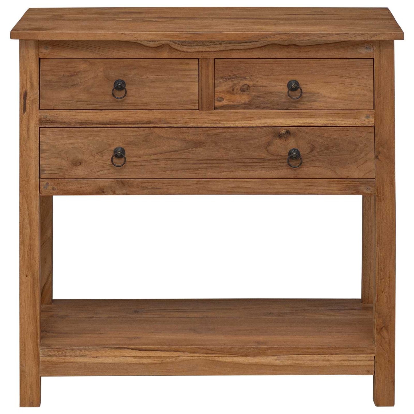 Servírovací Skříň Přírodní 79 X 35 X 80 Cm Pevné Teakové Dřevo