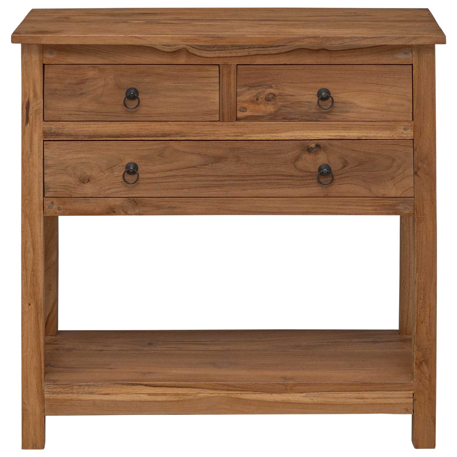 Servírovací Skříň Přírodní 79 X 35 X 80 Cm Pevné Teakové Dřevo
