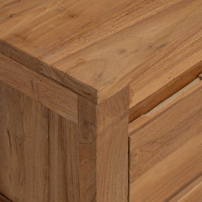 Televizní Skříň 110 X 30 X 35 Cm Přírodní Pevné Teakové Dřevo
