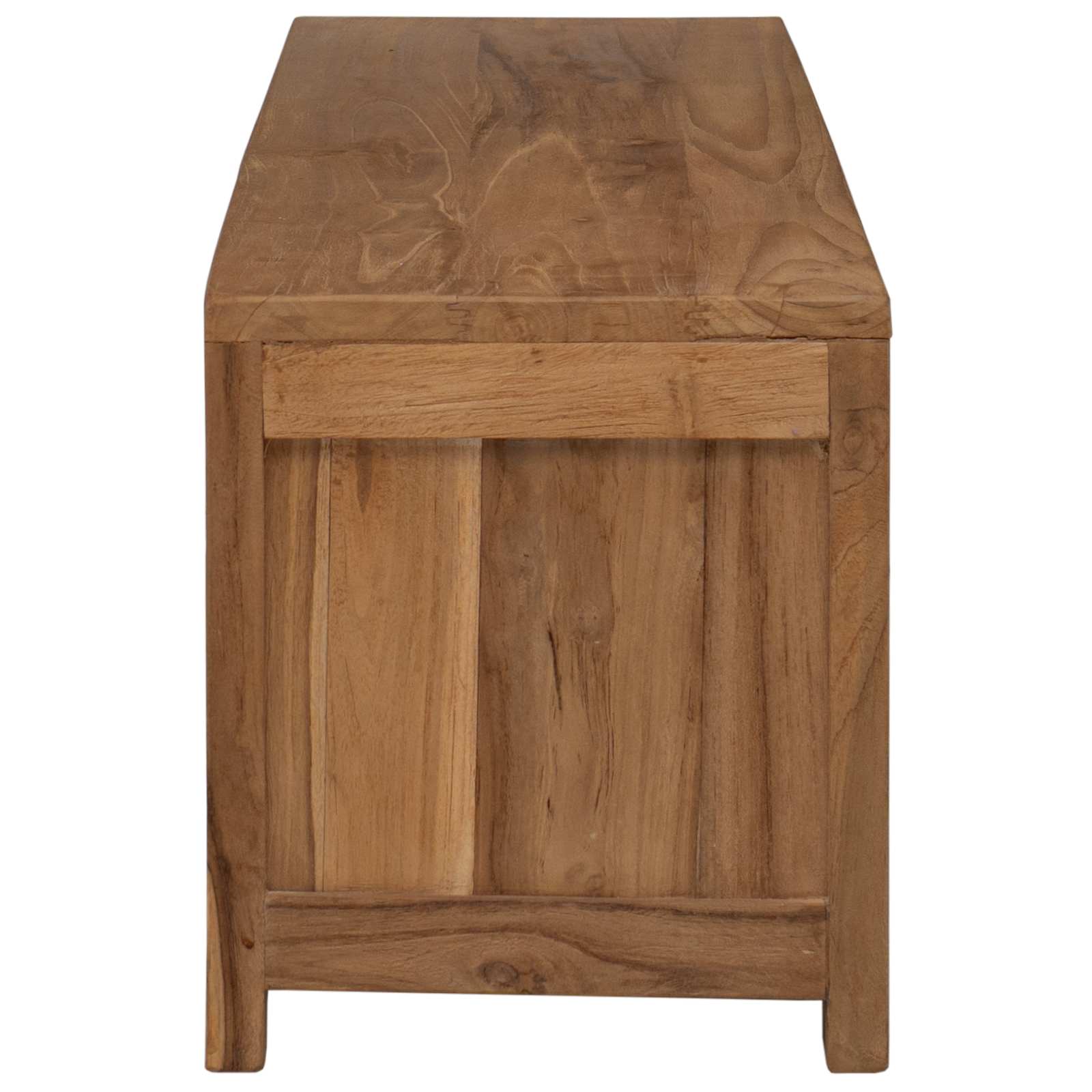 Televizní Skříň 110 X 30 X 35 Cm Přírodní Pevné Teakové Dřevo