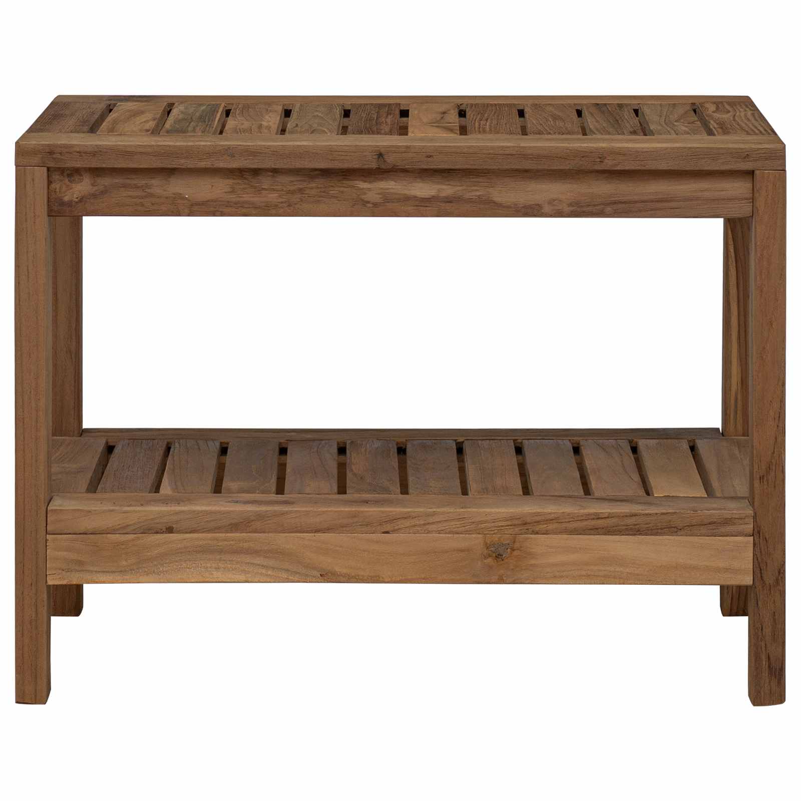 Koupelnová Boční Stolek S Úložištěm Přírodní 60 X 30 X 45 Cm