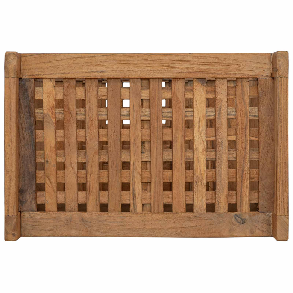 Koupelnová Polička Přírodní 45 X 30 X 71 Cm Pevné Teakové Dřevo