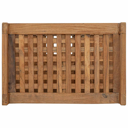Koupelnová Polička Přírodní 45 X 30 X 71 Cm Pevné Teakové Dřevo