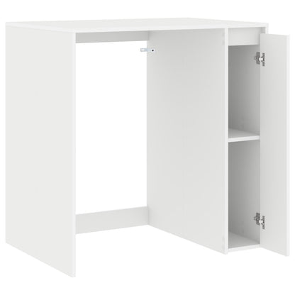 Skříň Na Pračku Se Dveřmi Bílá 87 X 60 X 89 Cm Kompozitní Dřevo