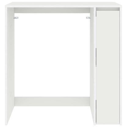 Skříň Na Pračku Se Dveřmi Bílá 87 X 60 X 89 Cm Kompozitní Dřevo