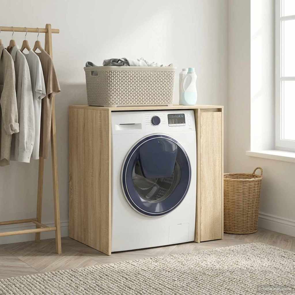 Skříň Na Pračku Sonoma 87 X 60 X 89 Cm Kompozitní Dřevo