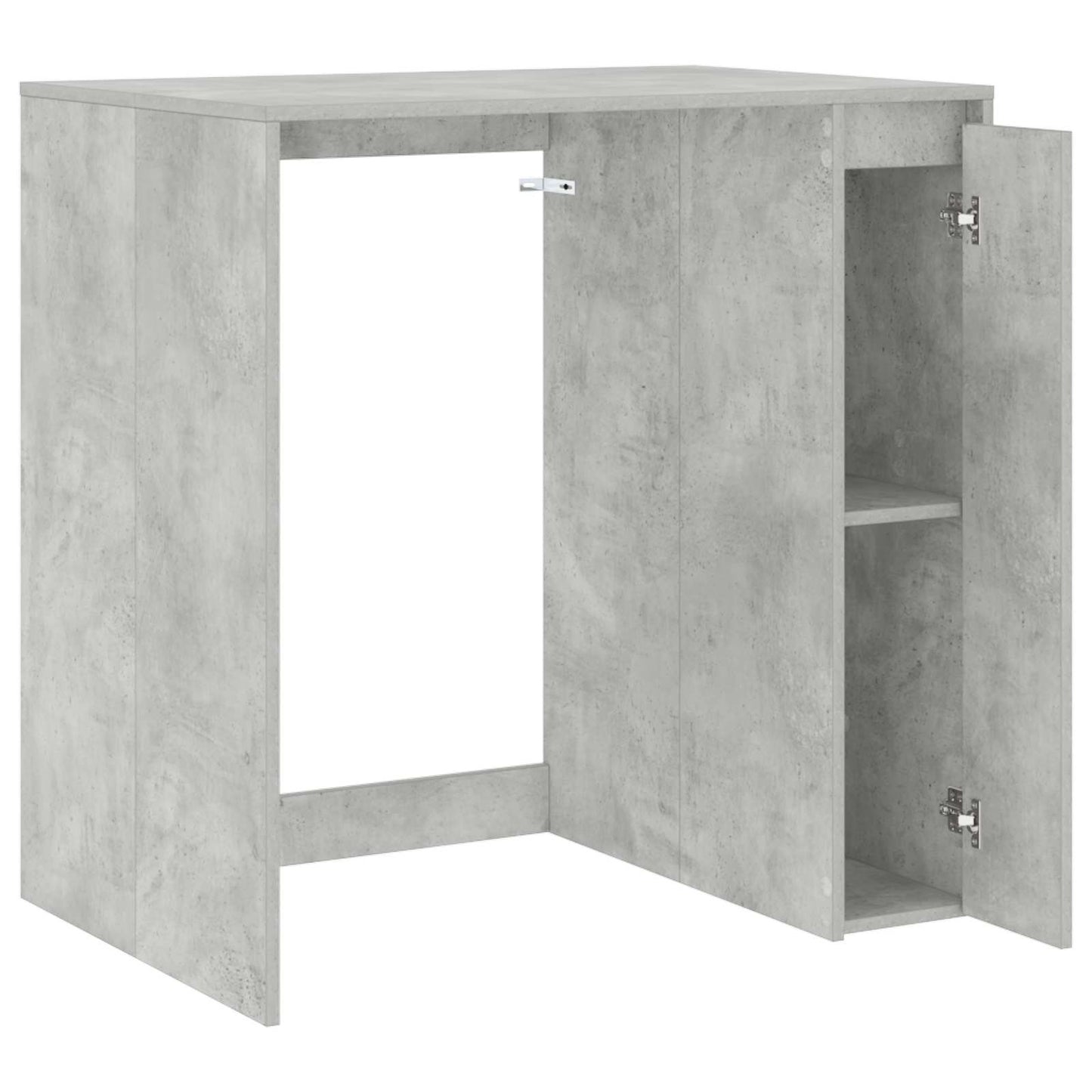 Skříň Na Pračku Betonová 87 X 60 X 89 Cm Kompozitní Dřevo