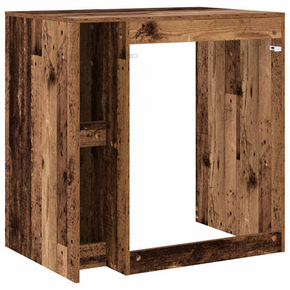 Skříň Na Pračku Staré Dřevo 87 X 60 X 89 Cm Kompozitní Dřevo