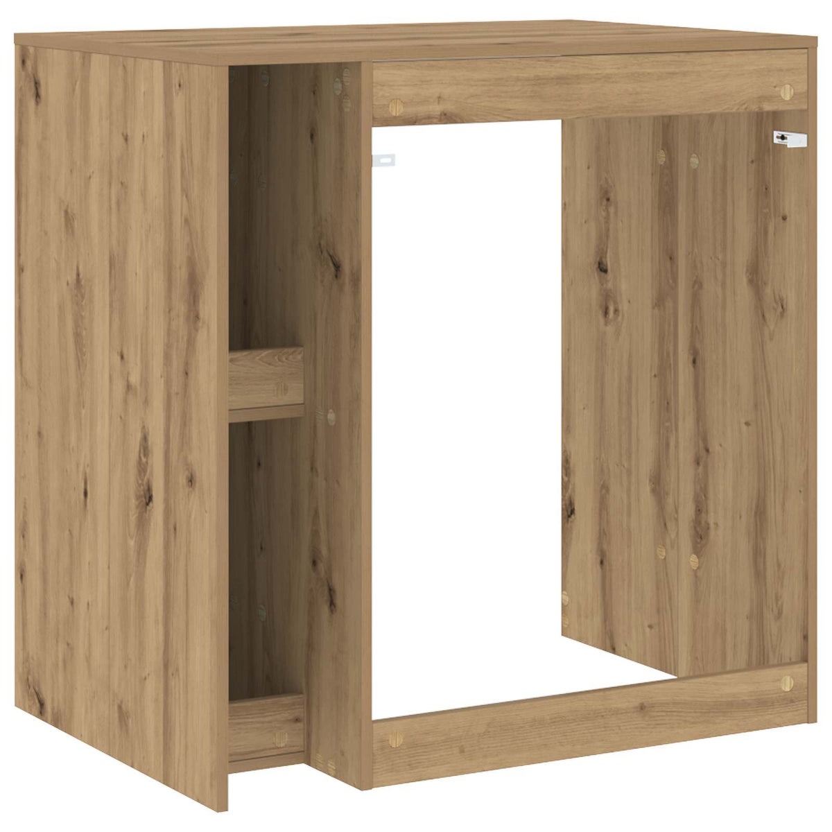 Skříň Na Pračku Artisanový Dub 87 X 60 X 89 Cm Kompozitní Dřevo