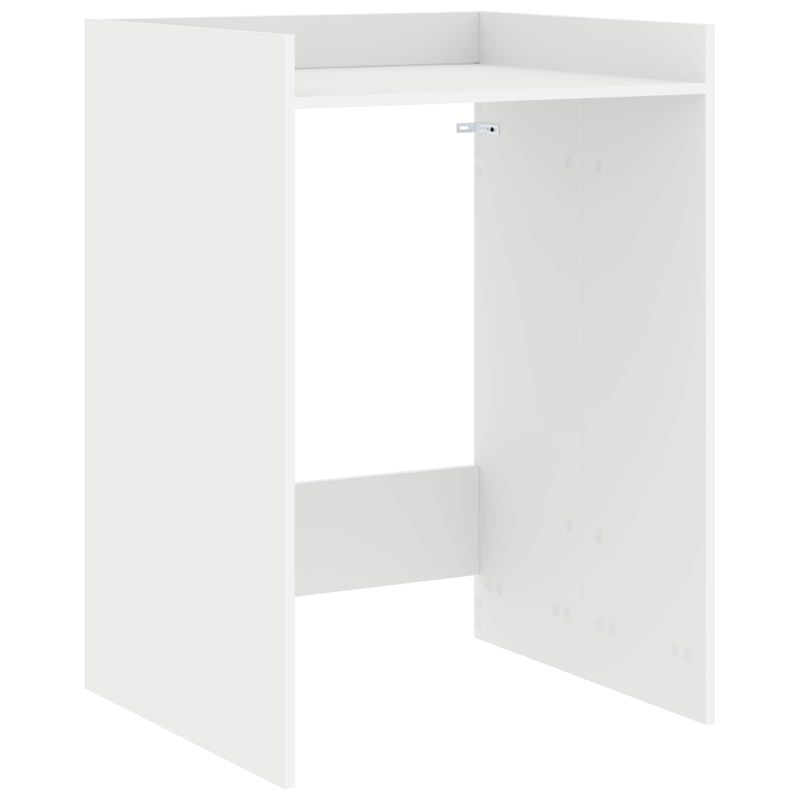 Skříň Na Pračku Bílá 67,5 X 62 X 97 Cm Kompozitní Dřevo
