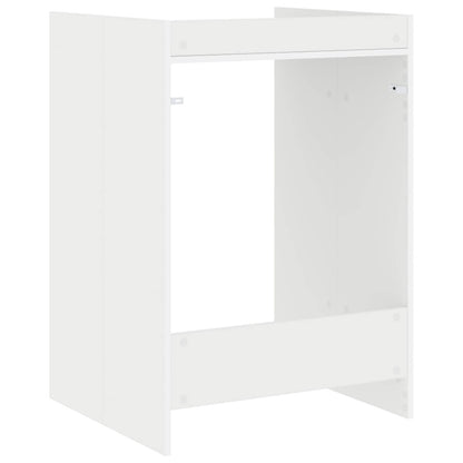 Skříň Na Pračku Bílá 67,5 X 62 X 97 Cm Kompozitní Dřevo