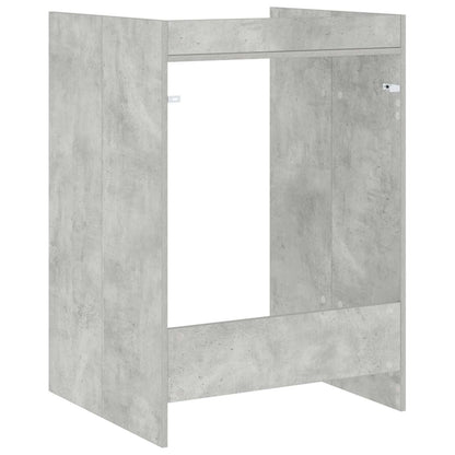 Skříň Na Pračku Beton 67,5 X 62 X 97 Cm Kompozitní Dřevo
