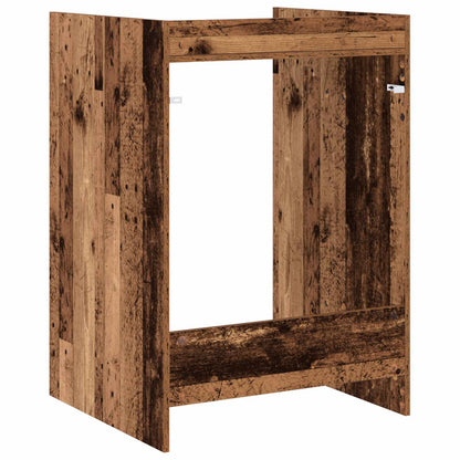 Skříň Na Pračku Staré Dřevo 67,5 X 62 X 97 Cm Kompozitní Dřevo