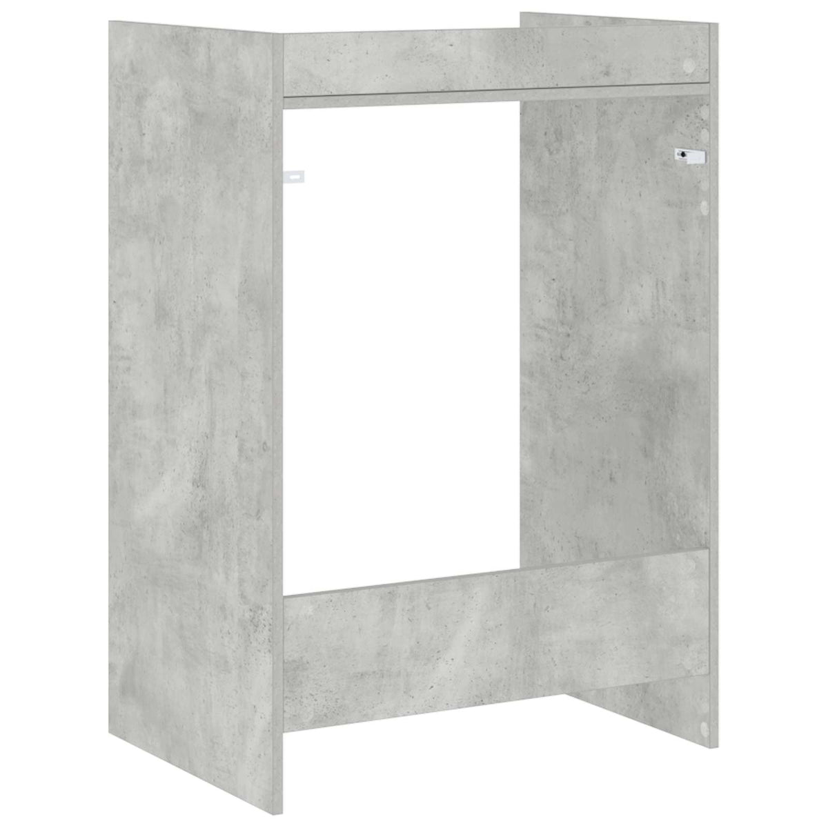 Skříň Na Pračku Beton 67,5 X 48 X 97 Cm Kompozitní Dřevo