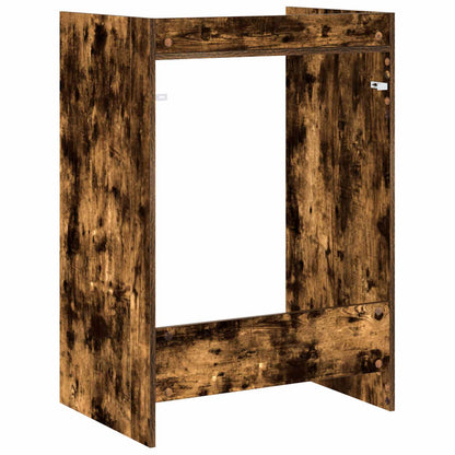 Skříň Na Pračku Kouřový Dub 67,5 X 48 X 97 Cm Kompozitní Dřevo