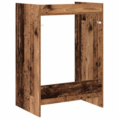 Skříň Na Pračku Staré Dřevo 67,5 X 48 X 97 Cm Kompozitní Dřevo