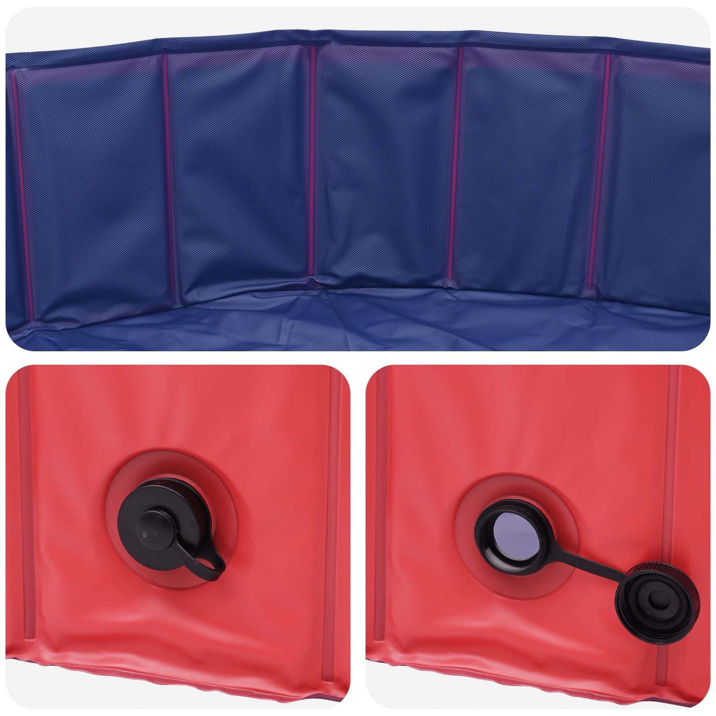 Bazén Pro Psy Červená Ø300 X 38 Cm Silný Pvc