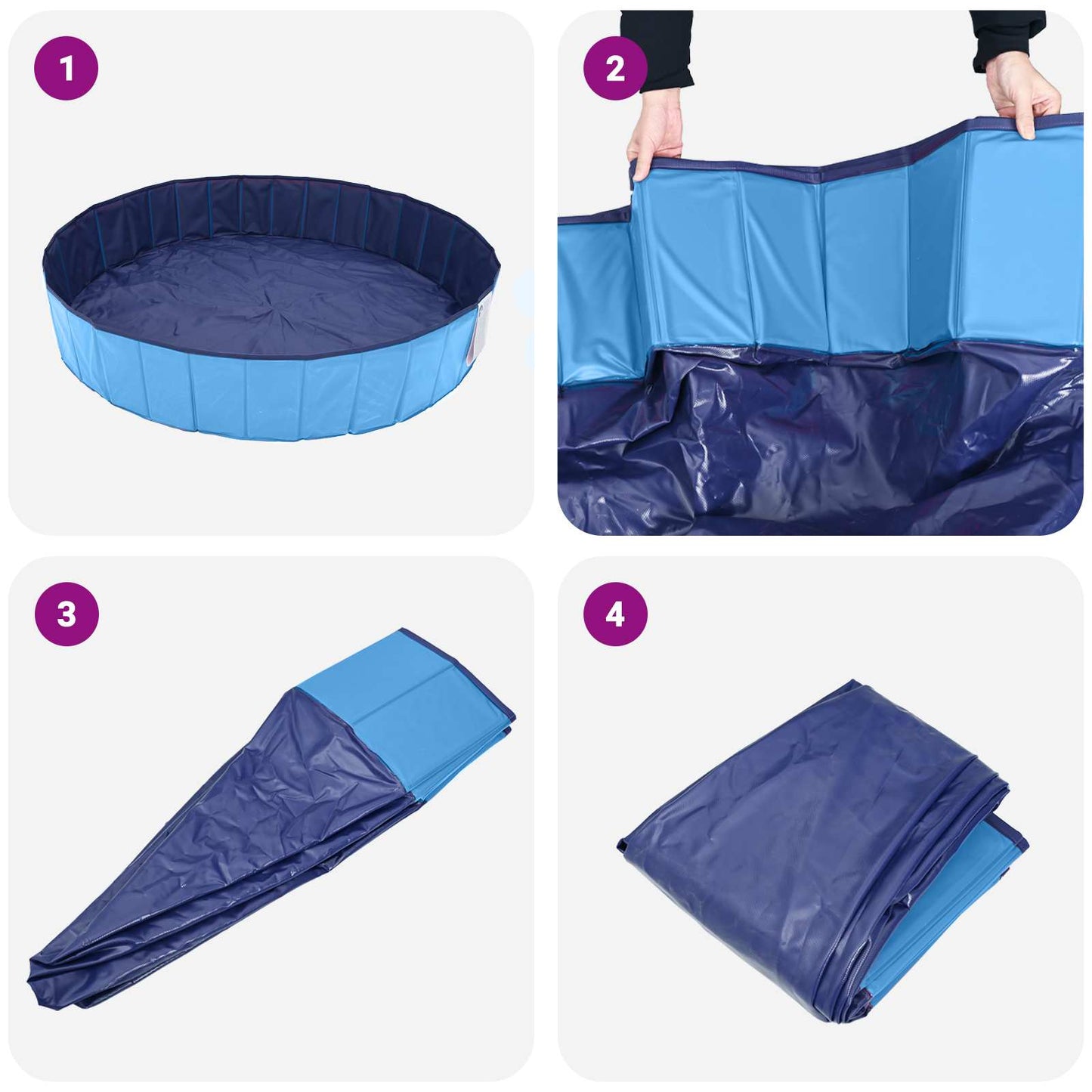 Bazén Pro Psy Modrá Ø300 X 38 Cm Silný Pvc