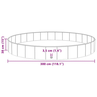 Bazén Pro Psy Modrá Ø300 X 38 Cm Silný Pvc