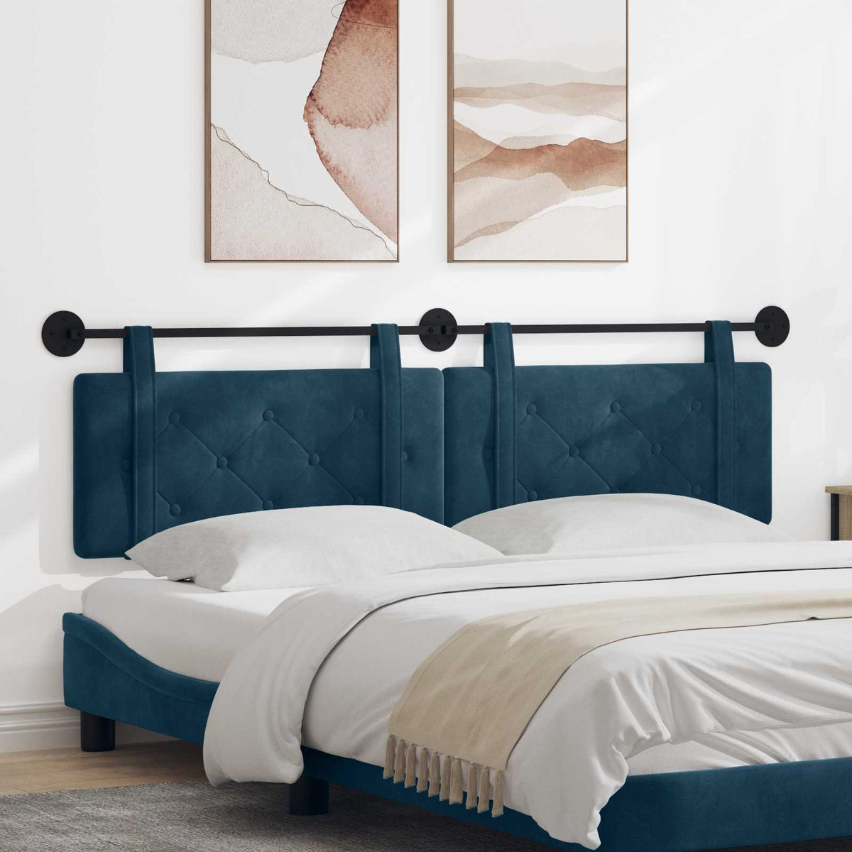Závěsné Čelo Postele Samet